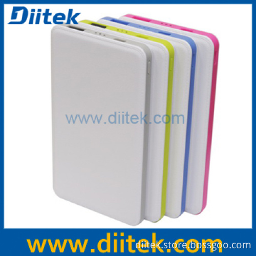 Li Polymer Power Bank with 4000mAh with Leather Alike Housing